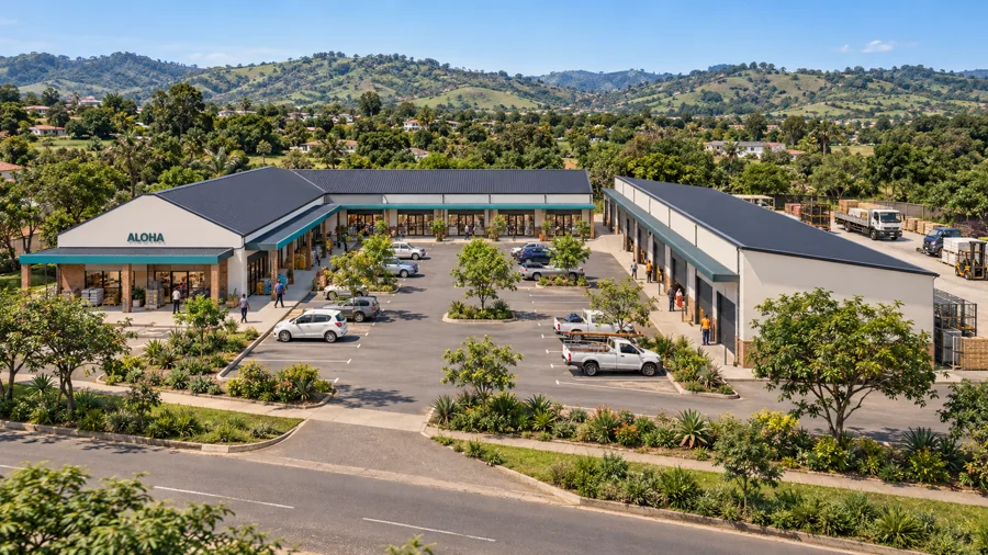 Architectural proposal visualisation: Neighbourhood retail & trade centre